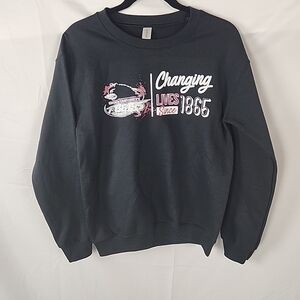 Shaw University Bears Crewneck Sweatshirt Men Small Black Collegiate HBCU